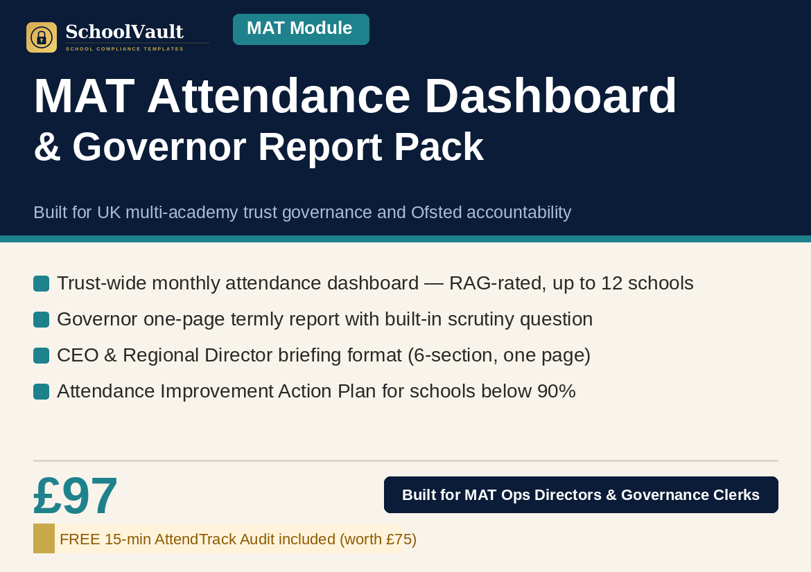 MAT Attendance Dashboard Pack Cover